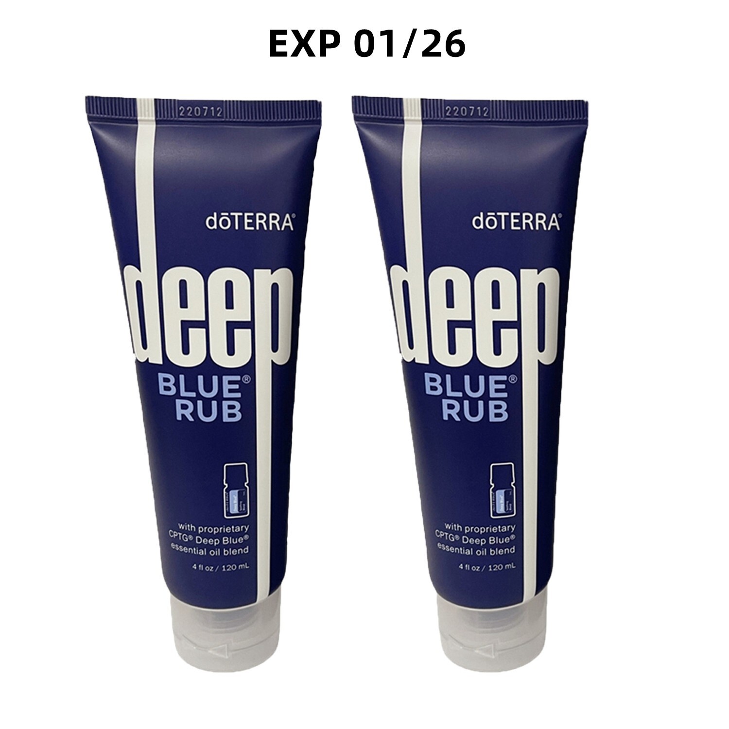 doTERRA Deep Blue Rub 4fl oz/120ml - 2 Pack EXP:07/25 New in Box Sealed