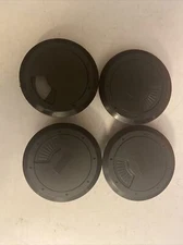 (4) Round Black Computer Desk Table Wire Cable Hole Cover Grommet