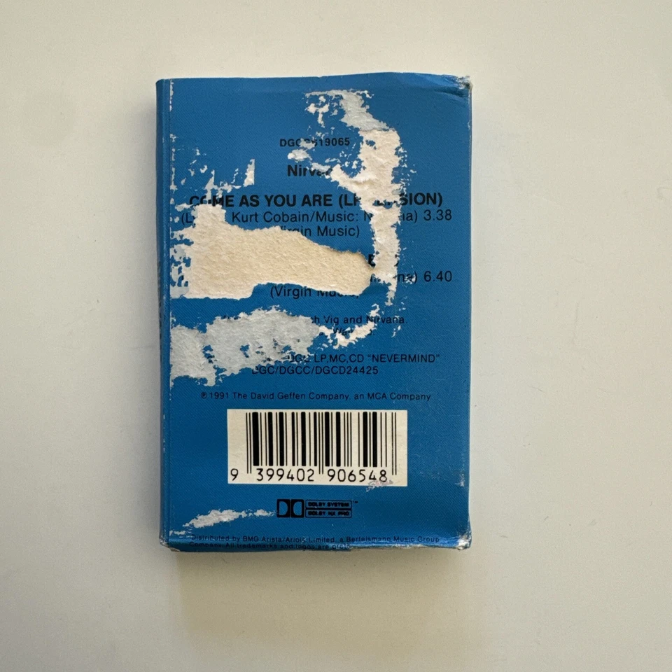 NIRVANA - ‘Come As You Are’ Rare Cassette Tape Single 90s Rock Grunge - Image 4 of 4