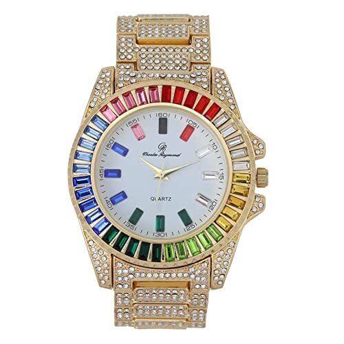 Charles Raymond Men Watch Single or Combo with Bracelets Set and Rainbow Dial. - Picture 1 of 65