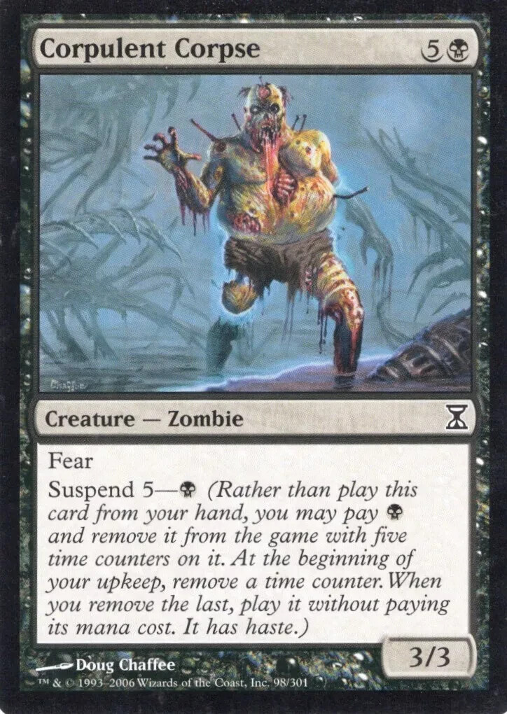 CORPULENT CORPSE BLACK TIME SPIRAL MTG MAGIC MP