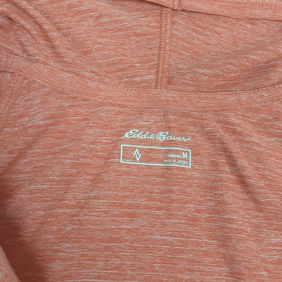 Sudadera con Capucha Eddie Bauer Para Mujer Rayas Medianas Ligera Elastizada Pullover Primavera Foto 4 de 4
