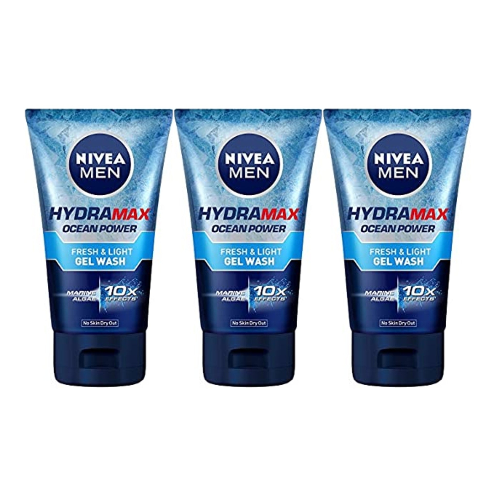 Nivea Men Hydramax Ocean Power Fresh Light Gel Wash, 100g (Pack of 3)