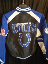 Indianapolis Colts Men's G-III Embroidered Logo Zip Quilt Lined Jacket XL or XXL