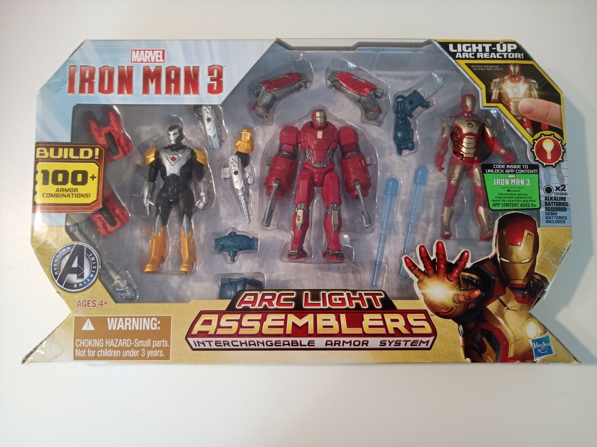 Marvel Universe Assemblers IRON MAN ARCLIGHT 3 pack, red snapper