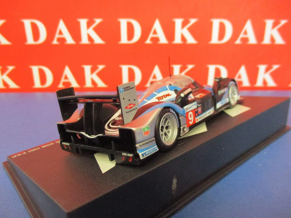 Die cast 1/43 Modellino Auto Peugeot 908 HDI FAP N9 24H Le Mans 2009 D. Brabham - Immagine 3 di 4
