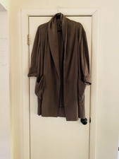 Vintage Lagenlook Dolman Sleeve Avant Garde Dramatic Artsy Open Front Jacket M/l