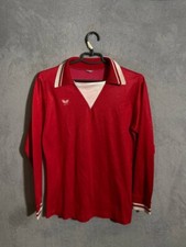 Erima Vintage Jersey Long Sleeve Football Shirt Red White Germany Mens Size M 