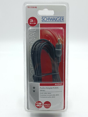 Premium Cinch zu Aux Kabel 3,5mm Klinke Audio 2x Cinch RCA Stecker auf Klinke 3m