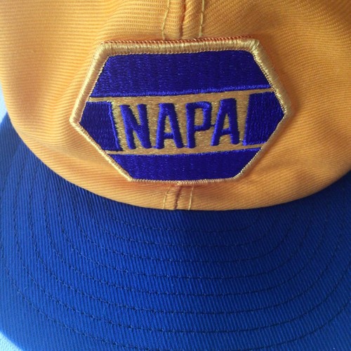 Vintage NAPA Louisville 1970’s Trucker style Big Patch Hat ADJUSTABLE SNAPBACK