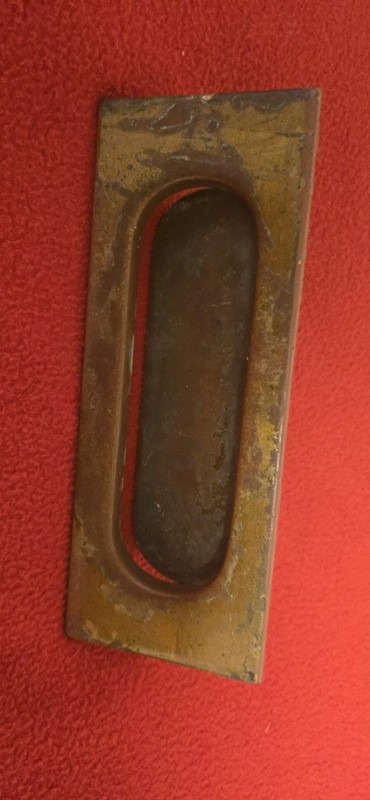 Vintage / Antique Brass Letter Mail Box Postal Slot Plate Door Hardware Heavy