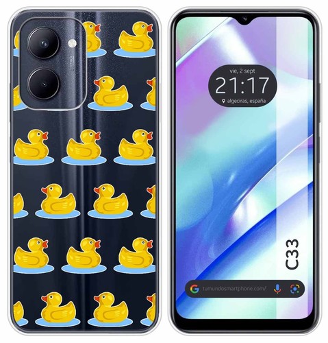Custodia in silicone trasparente per Realme C21Y / C25Y motivo tigre disegni