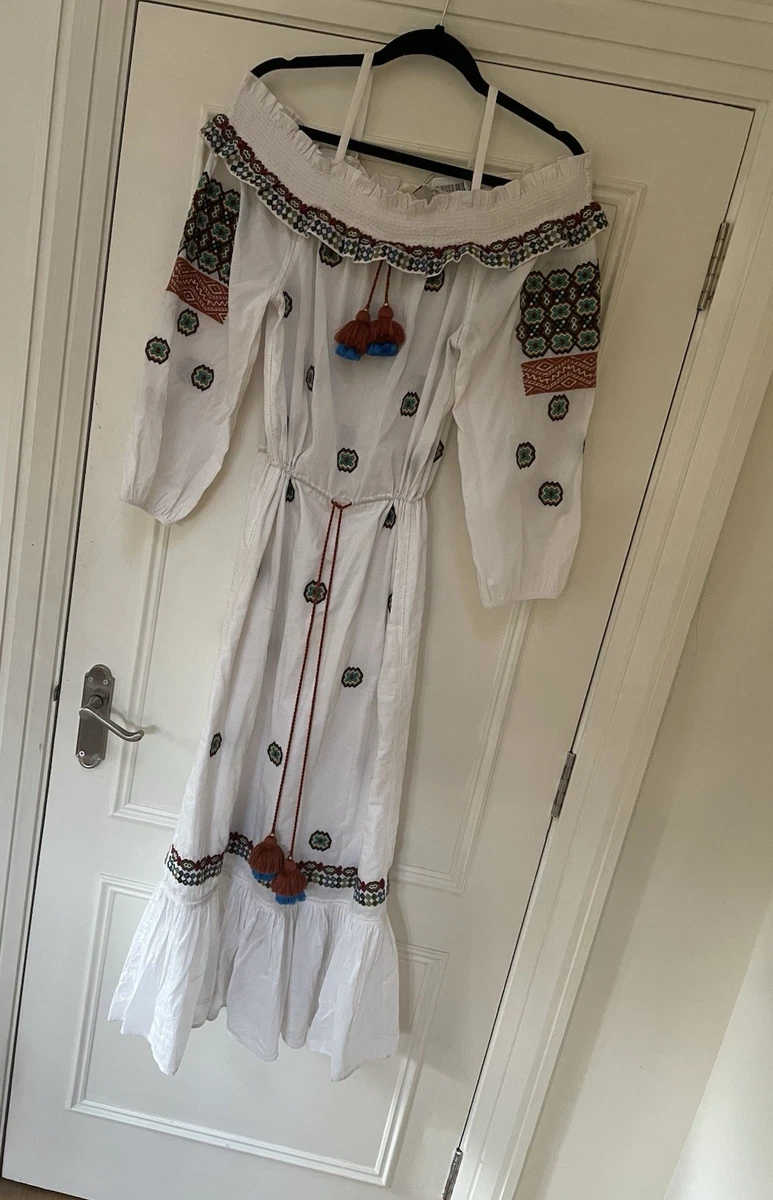 sachin and babi light blue dress Robe brodee 'Mivilud' noire – voriagh main image 1