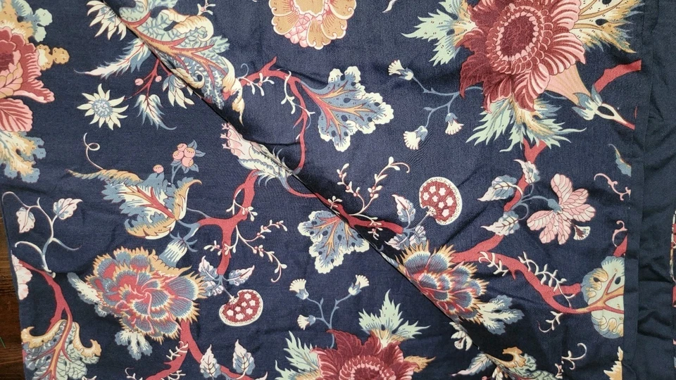 Funda nórdica Ikea NASSELKLOCKA Full Queen Jacobea índigo azul marino usada en excelente estado Foto 3 de 4