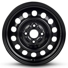 13 Inch Black Steel Wheel For 1985-1991 Vw Jetta Q6ku 4x100 13x5 Oem Steel