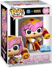 Amy Rose as Wonder Woman Pop! Vinyl #88907 Sonic the Hedgehog Funko Pop Vinyl box and figure