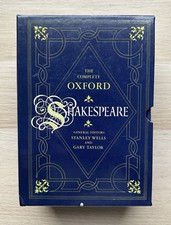 The Complete Oxford Shakespeare Book Set Volumes 1-3 Vintage 1987 Hardbacks Box