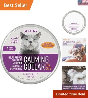 Safe Calming Collar for Small to Medium Cats   30-Day Stress Relief Solution