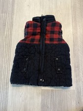 TOMMY BAHAMA PLAID VEST 3T TODDLER RED BLACK FULL ZIP SNAP BUTTON MOCK NECK