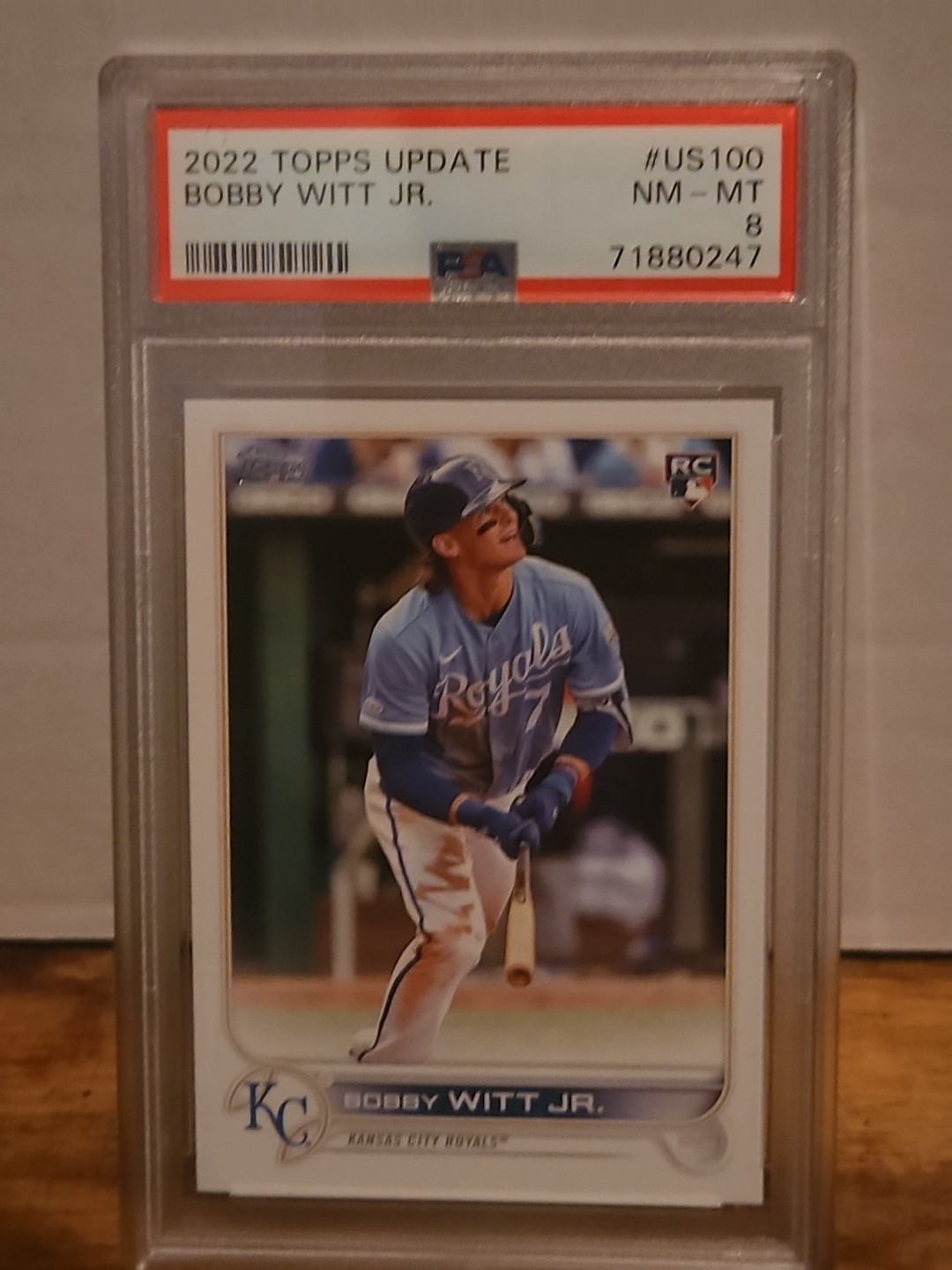 2022 Topps Update Bobby Witt Jr. #US100 PSA 8 RC