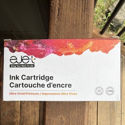 ejet Compatible Ink Cartridge Set Black & Color Ultra Vivid Printouts High Yield