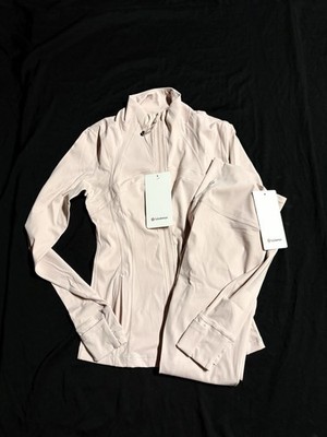 LULULEMON women s 2-piece Set Size 4 NWT Define Jacket Pink Milkshake Full Zip