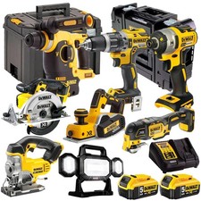 Dewalt 18V XR 8 Piece Monster Tool Kit With 2 x 5.0Ah Batteries Charger & Case