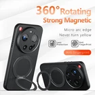 For Xiaomi 17 Ultra, Shockproof Hybrid Armor Acrylic Ring KickStand Cover Case