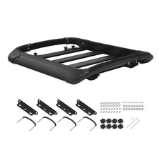 Uimoso Roof Rack Cargo Basket 38x38x5.59 In Durable Car Carrier For Crossbars