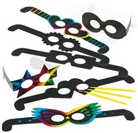 Kratzbilder Kinder 12 Stk, Baker Ross, Fasching, Karneval, Bastelset
