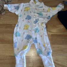 Vintage Cozy Cuffs Bunny Baby Sleeper 6-10 Lbs