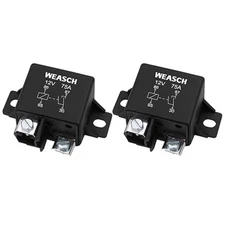 2Pack Normal Open Power Relay, 12V 75A, Applies to Starter Relay 2