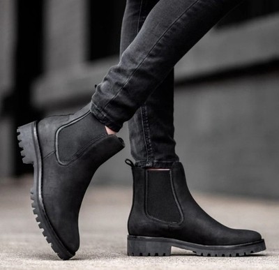 Thursday Boot Company Legend Chelsea Boots In Matte Black Leather Size 8.5
