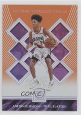 2018-19 Panini Status Rookie Credentials Orange Anfernee Simons #15 07rd