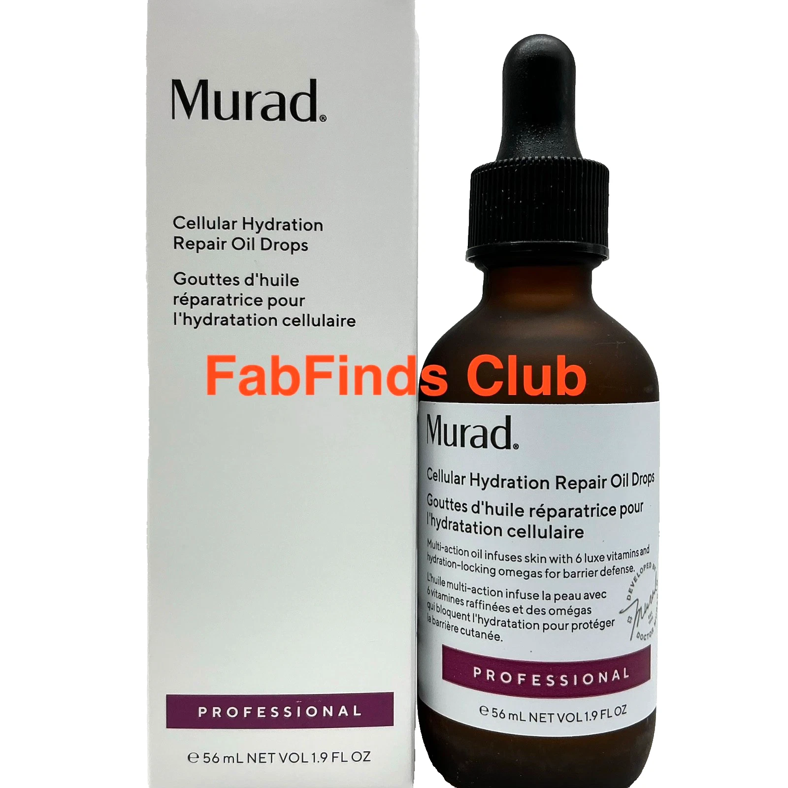 Murad Cellular Hydration Repair Oil Drops PROFESSIONAL Size 1.9oz/56ml