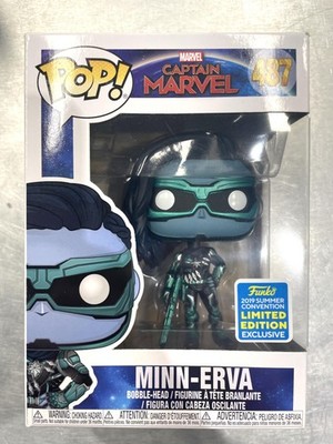 Funko Captain Marvel Pop Figur Nr. 487 - Minn-erva (Sdcc 2019)