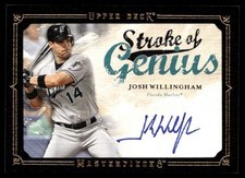2008 Upper Deck Masterpieces Stroke of Genius Signatures Josh Willingham Auto