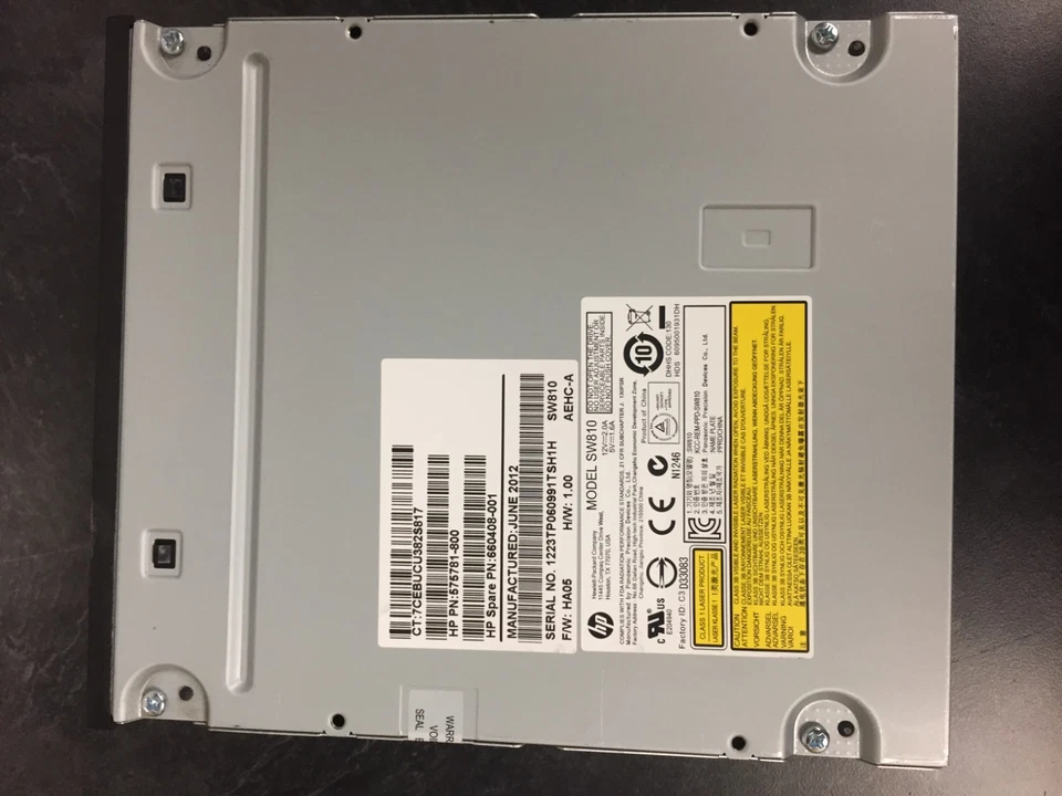 Unidad grabadora múltiple HP SW810 DVD RW RAM SATA 575781-800 660408-001 Foto 4 de 4