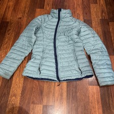 Columbia Jacket Womens Medium Light Blue Omni-Heat Puffer Full Zip Lightweight
