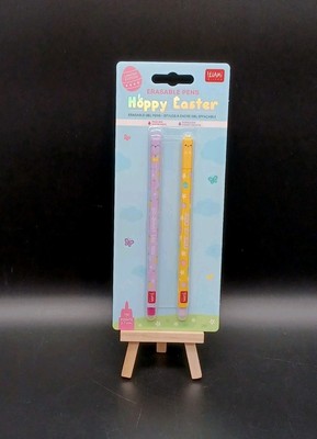 Legami Hoppy Easter Ostern 2025 Gelstift Limited Set Hase Küken Erasable Lila