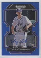 2022 Panini Prizm Draft Picks Blue 8/99 Riley Cornelio #PDP201 Auto 0h29