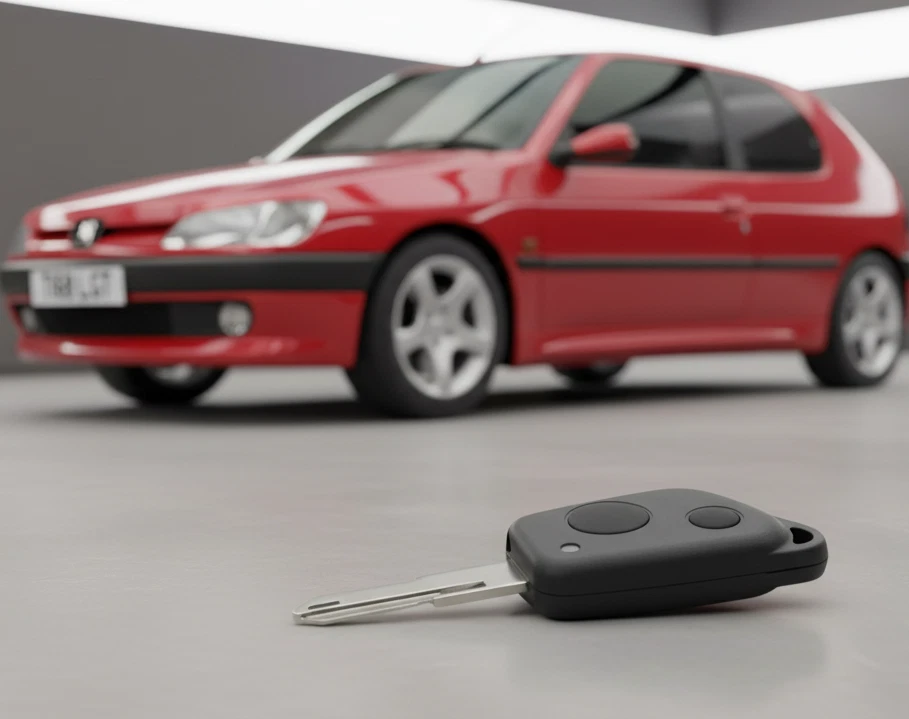 LLAVE Peugeot 106 206 306 205 405 Funda, Carcasa 2 Botones NE72 - Imagen 2 de 4