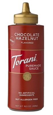 Torani Puremade Chocolate Hazelnut Sauce 16.5 OZ Ounce (Pack of 1)