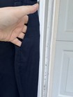 NWT Talbots Pretty Navy Linen Blend Side Zip Waist Button Detail Dress Pants 16W — photo 3