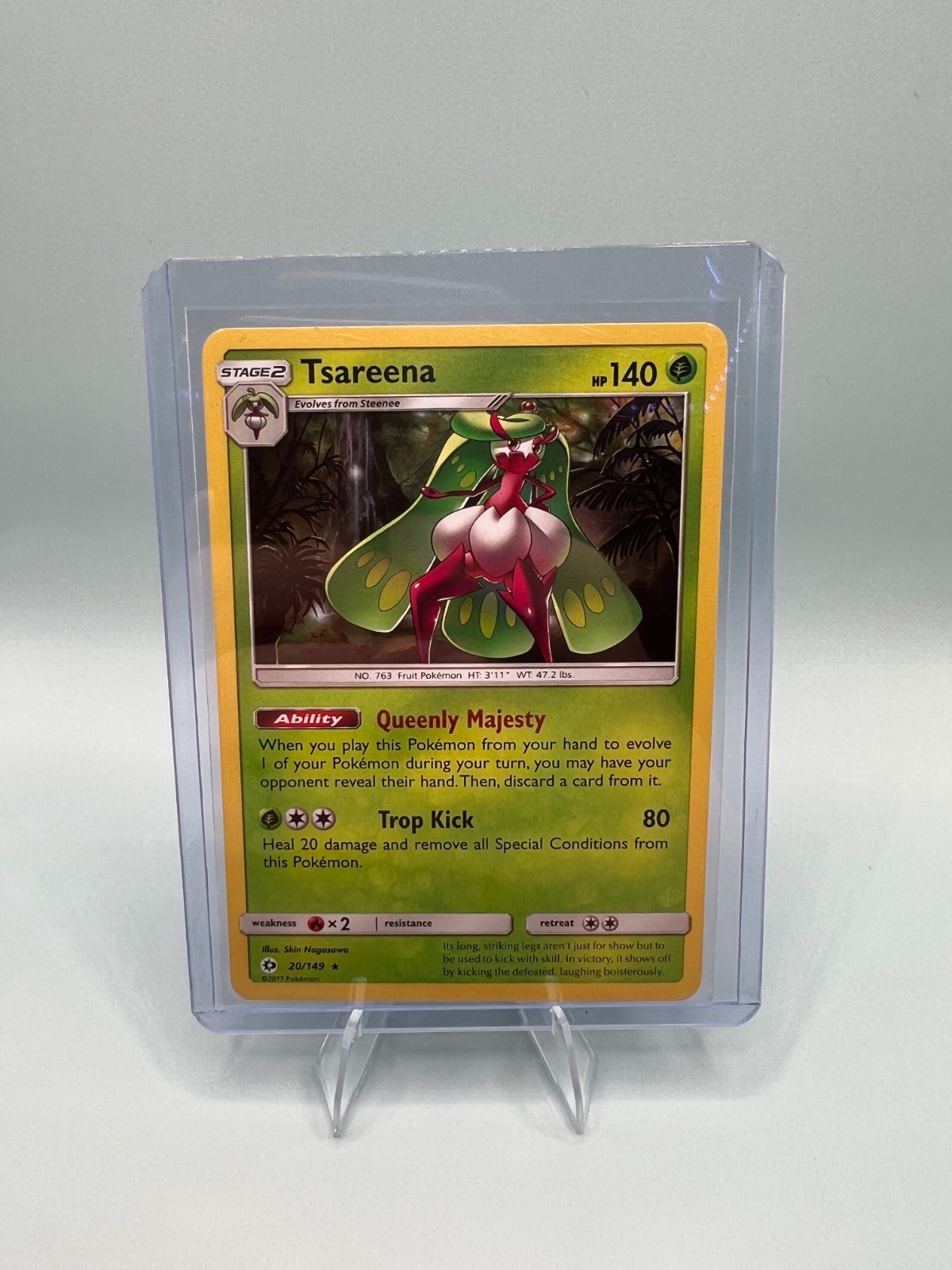 TSAREENA 20/149 SUN MOON BASE HOLO RARE POKEMON TCG NM