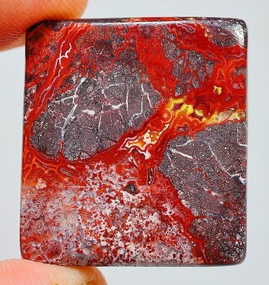 60 Ct 6X26X29 mm Natural Crazy Lace Agate Rectangle Cabochon Gemstone HH-441