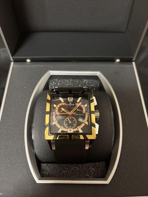 Edox Class Royal Retrograde Chronograph Quartz Watch Mens Classic Timepiece