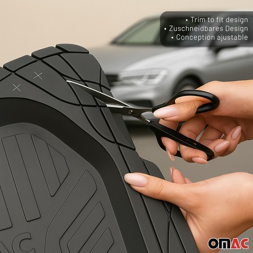 Semi-Custom fit Floor Mats Liner All Weather for Mazda CX-7 Black Waterproof 4x - Picture 5 of 11