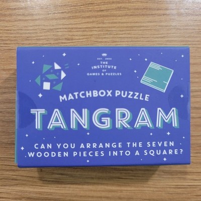 Matchbox Puzzle Tangram Spiel The Institute Of Games & Puzzles 2002
