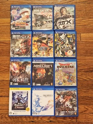 Lot of 12 Japanese PS Vita Games Sony PlayStation Vita Japan